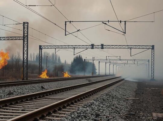 "Fire Disrupts Northern Germany Train Travel"