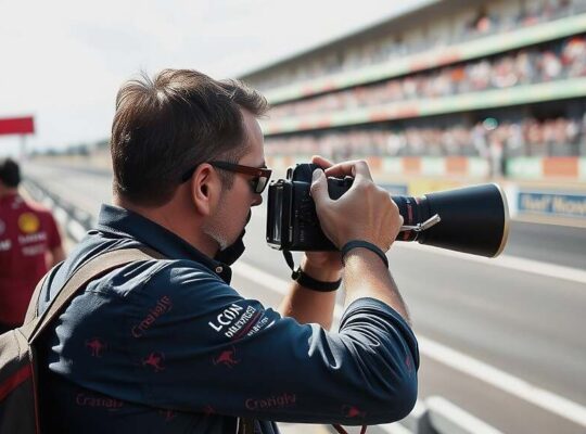Czech President Spotted as Secret Photographer at Grand Prix