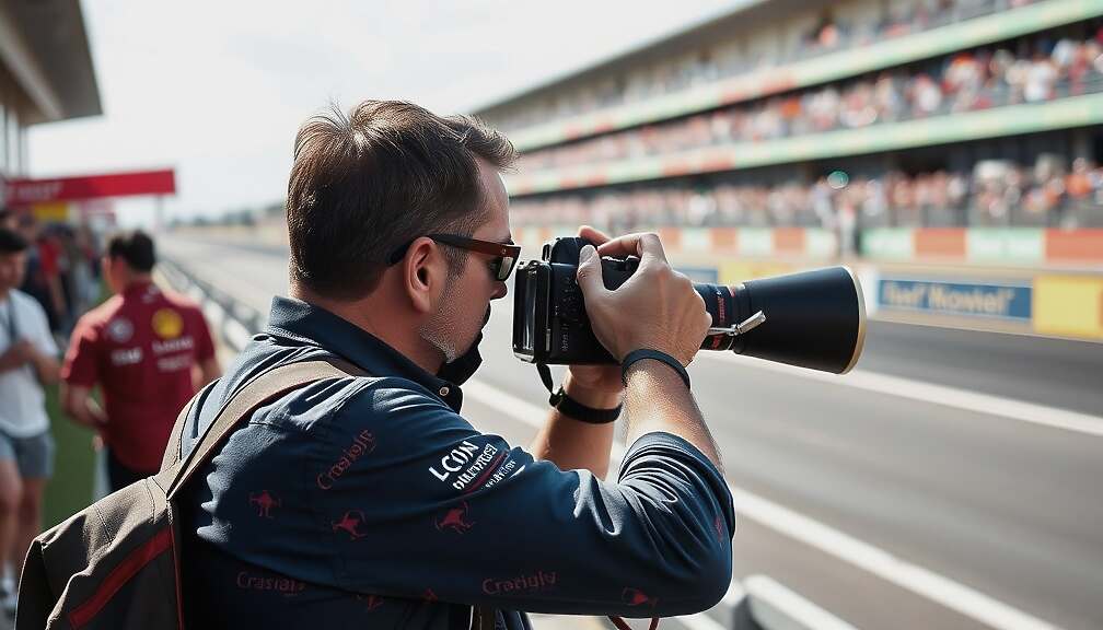 Czech President Spotted as Secret Photographer at Grand Prix