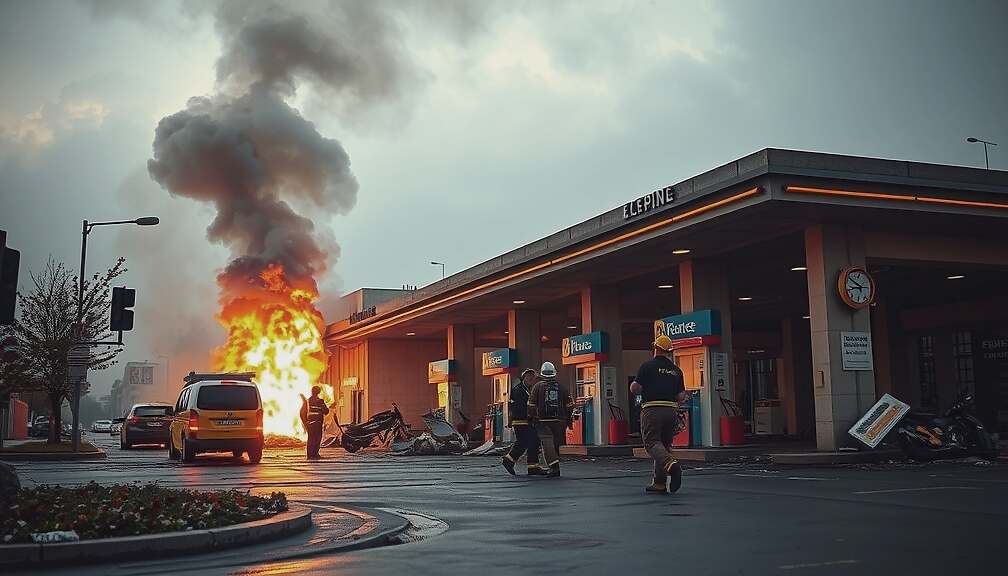 Rome Gas Station ERUPTS Injuries Reported