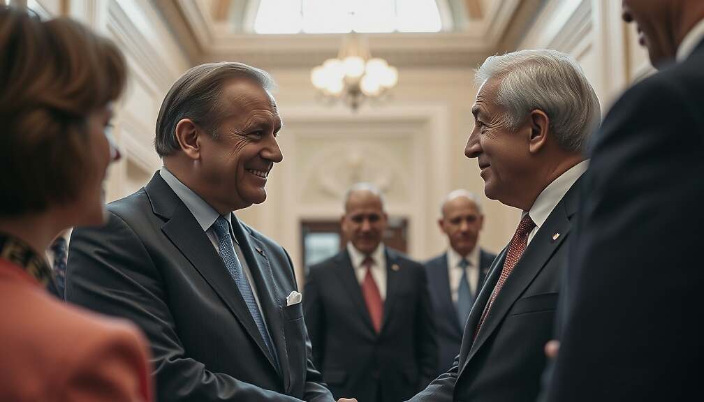 Poland's New President Meets with German Chancellor
