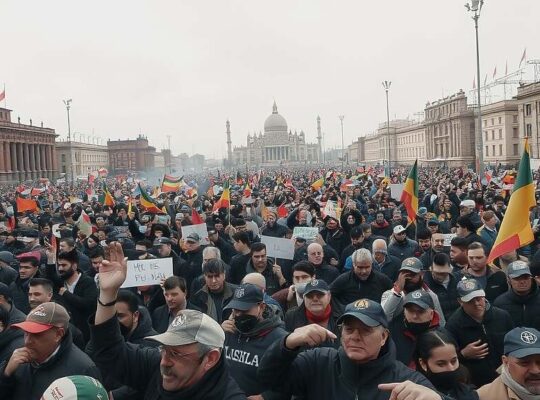 Gießen Protest Draws 25,000, Escalates Into Clashes