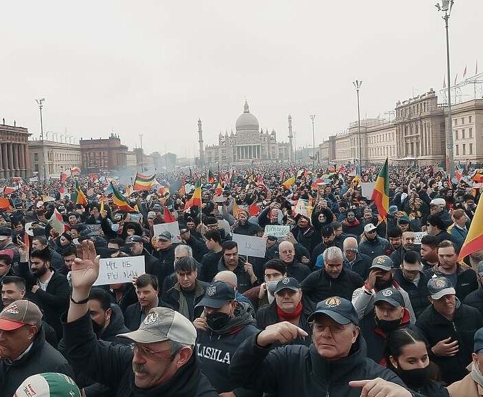 Gießen Protest Draws 25,000, Escalates Into Clashes