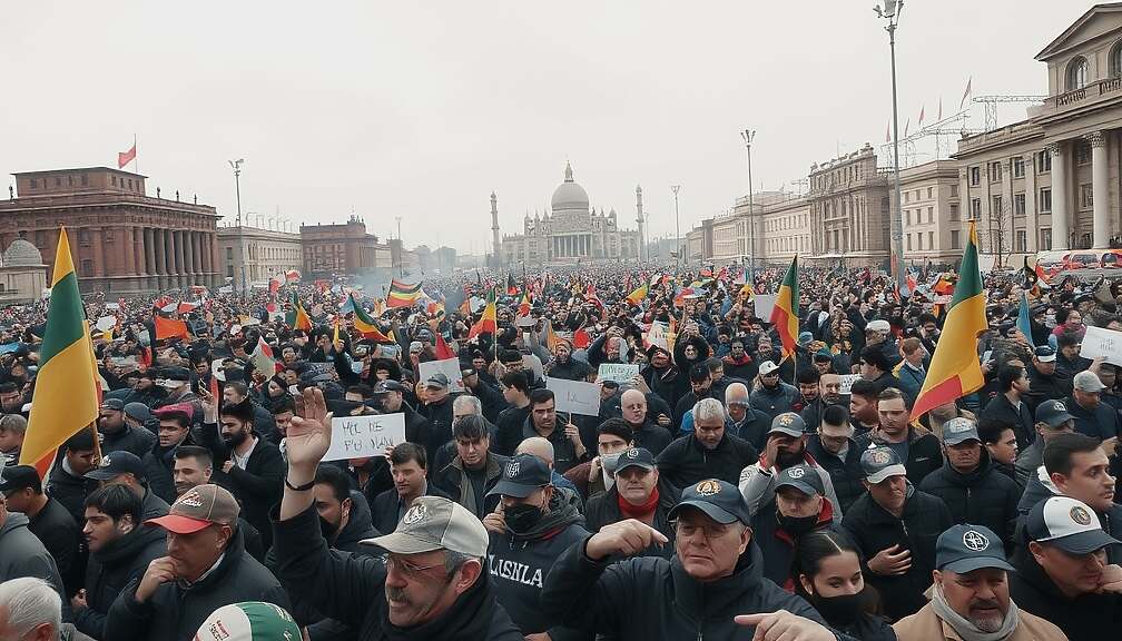 Gießen Protest Draws 25,000, Escalates Into Clashes