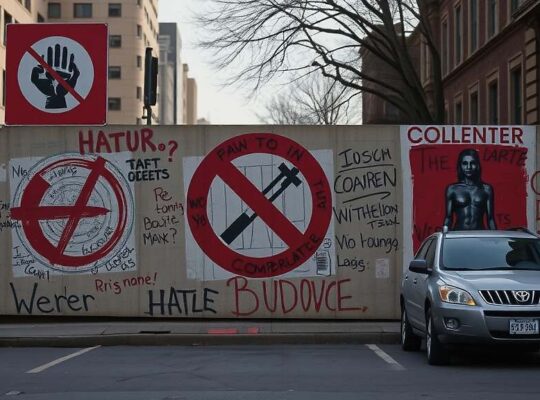 Hanau Cars Defaced with Blood and Hate Symbols