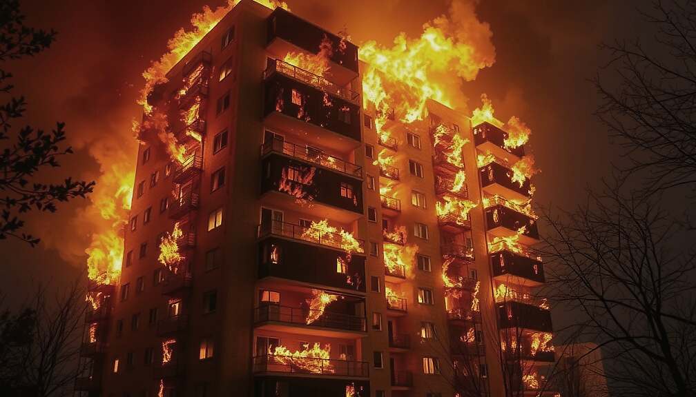 Hong Kong Apartment Fire Claims Lives, Traps Residents