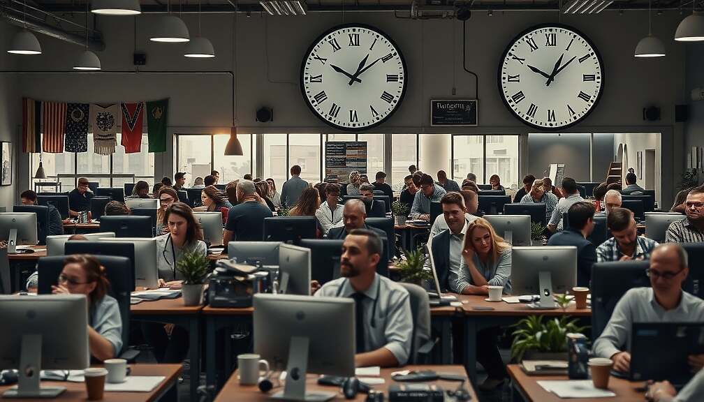 German Workers Clock 40+ Hours Weekly-56% Seek Shorter Hours, 48% Already Working 40-48, and Parliament Fires Fireworks at the Chancellor.