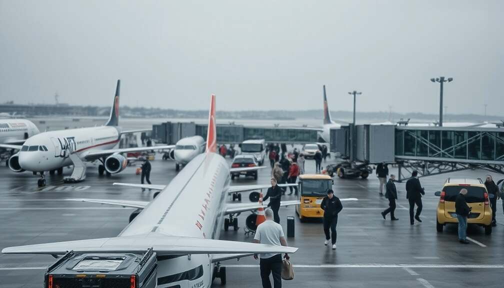 Frankfurt Airport Hit by Winter Weather Flight Disruptions