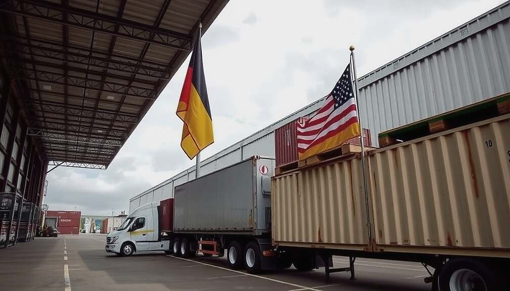 German Exports to the U.S. Tumble 9.4 %, Shrinking Surplus to Lowest Since 2021 - U.S. Lags Behind China in Global Trade Balance.