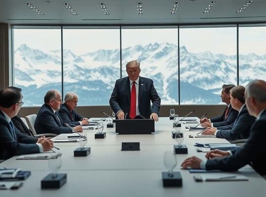 Trump Calls for Davos Summit on Greenland, Claims It is Crucial for U.S. Security