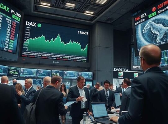 DAX Falls 0.5% Midday as Strong Ifo Business Confidence Fails to Boost German Index