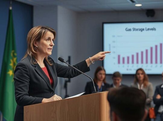 DIW Economist Kemfert Urges Germany to Slash Gas Use Amid Low Storage Levels