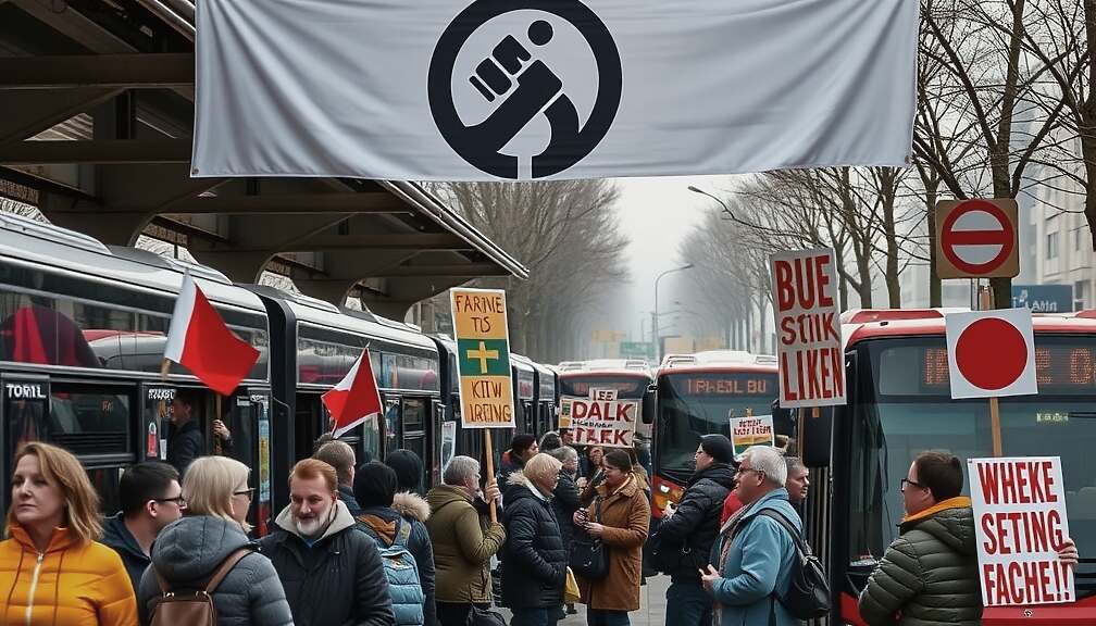 German Union Urges Transport Workers to Ease Nationwide Bus and Train Strikes Amid Economic Concerns