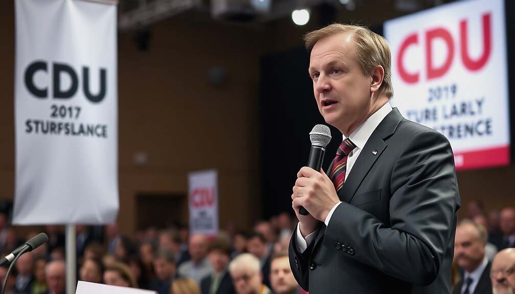 Merz Re‑elected CDU Leader with 91.2% Vote in Stuttgart Party Conference