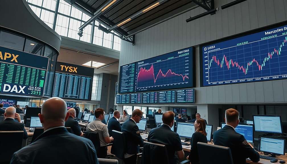 DAX Gains as Siemens and Commerzbank Rise, But Mercedes‑Benz Reports Profit Slump and Dividend Cut