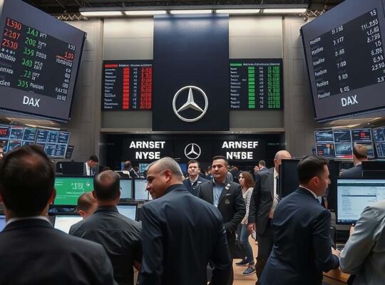 DAX Climbs as Mercedes Suffers Profit Decline, Signals Dividend Cut