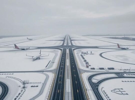Ice Alert in East Germany Halts Berlin Airport Flights Amid Slippery Roads