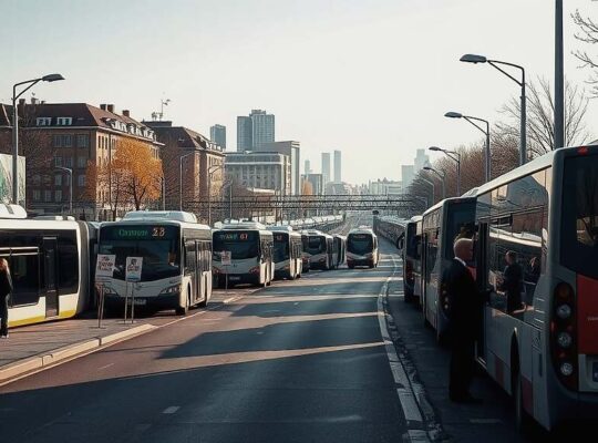 Verdi Warning Strike Halts Public Transport Across Germany, Affecting 150 Companies and 100,000 Workers.
