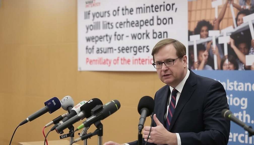 Germany's Interior Minister Aims to Lift Asylum Seekers' Work Ban Within Three Months