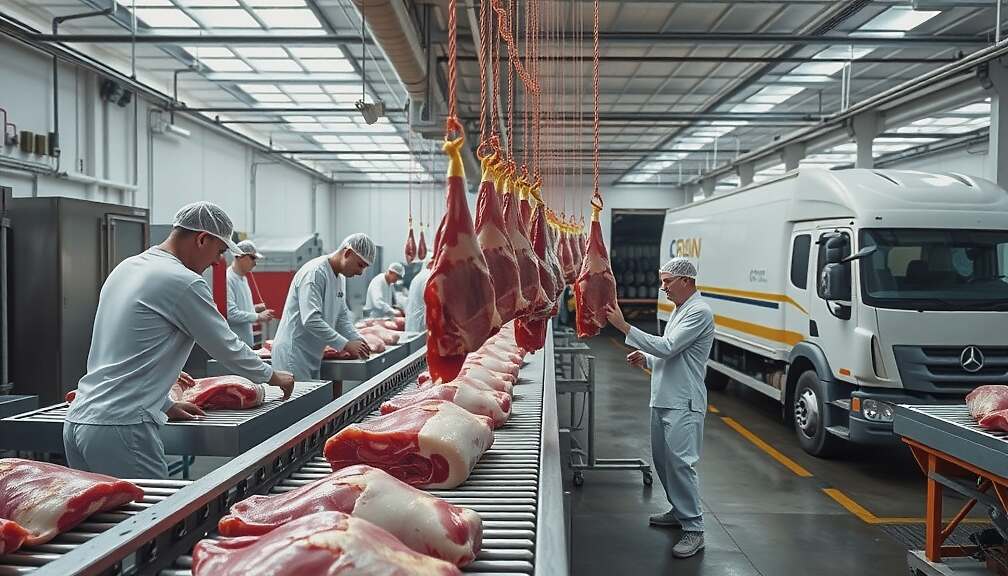 Germany's Meat Production Holds Steady at 6.9 Mt in 2025, Slaughter Volume Drops 0.2 % Overall.