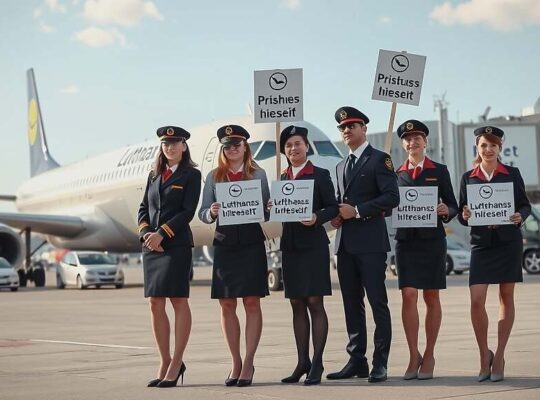 Lufthansa Pilots and Cabin Crew Strike, Grounding Flights Across Germany