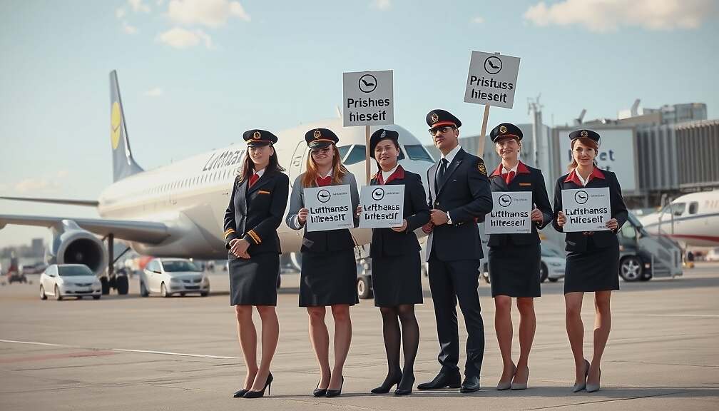 Lufthansa Pilots and Cabin Crew Strike, Grounding Flights Across Germany