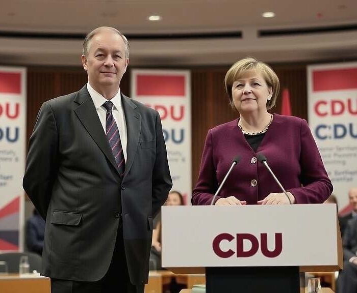 Merz Praises Merkel's Stuttgart Visit as a "Richening" Boost for the CDU Congress.