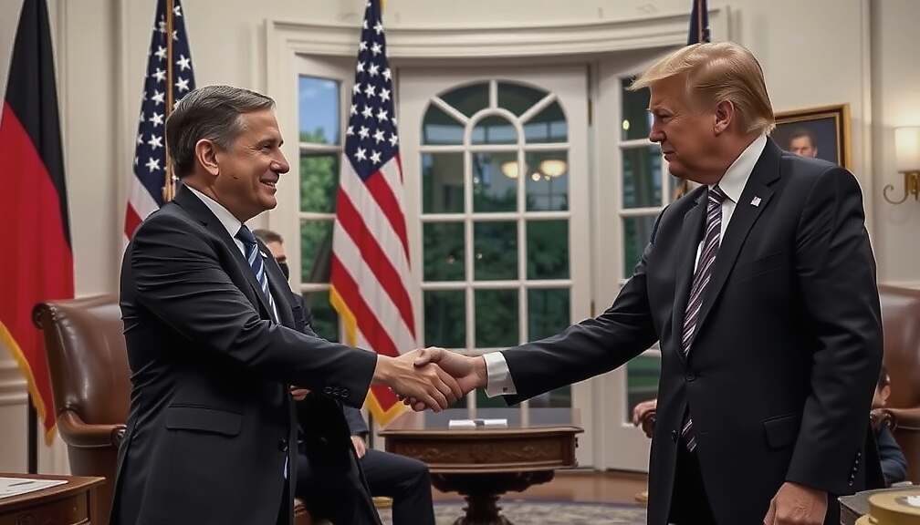 German Chancellor Merz Arrives in Washington for Third Summit with President Trump Amid Transatlantic Tensions Over Greenland