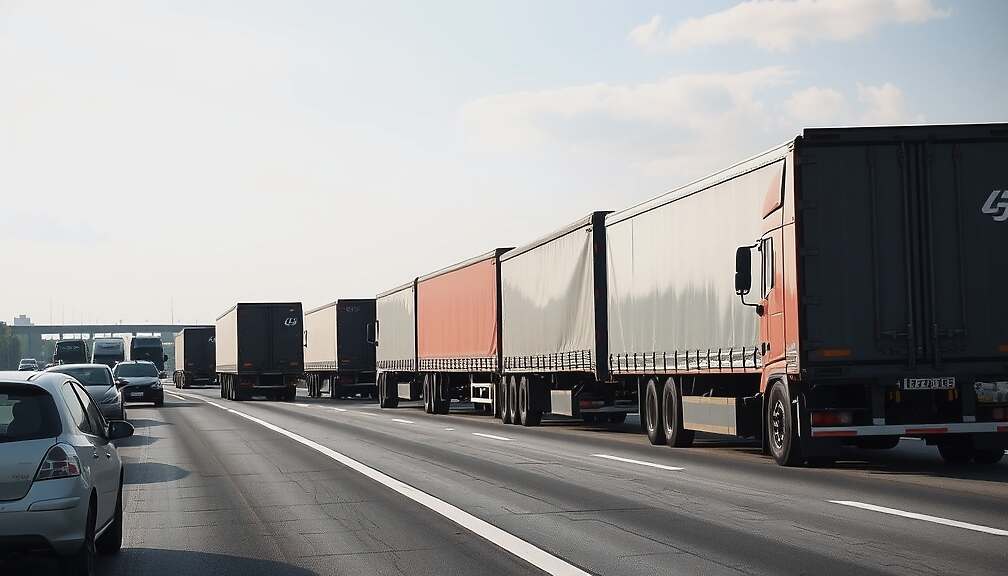 German Truck Toll Mileage Index Falls 2.3% in January, Early Economic Signal