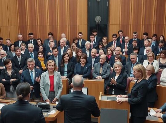 German Social Association Demands Equal Male-Female Representation in Parliament.
