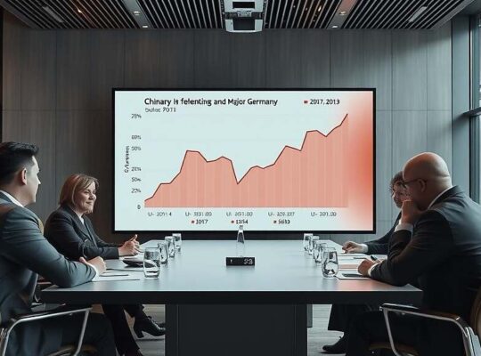 German DAX Companies See China Revenue Share Slip from 18.6% to 14.9% as Overcapacity Saps Margins.