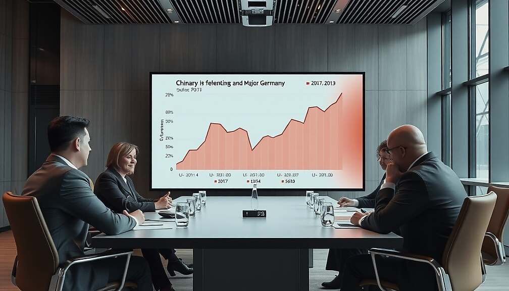 German DAX Companies See China Revenue Share Slip from 18.6% to 14.9% as Overcapacity Saps Margins.