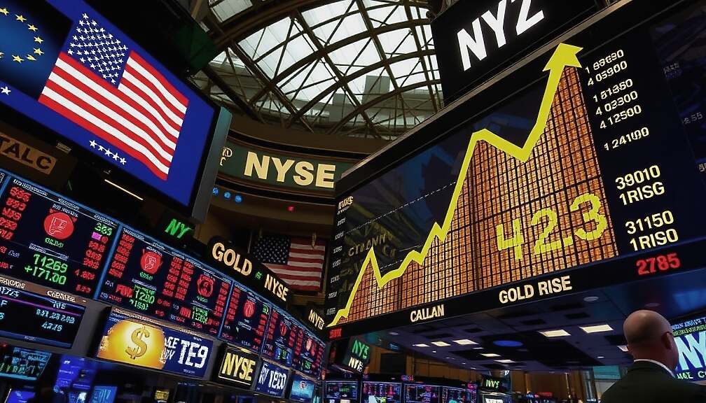 Stocks slide, gold surges 6% amid AI‑era tensions and looming shutdown end‑up; oil gains 2.8% on the uptick.