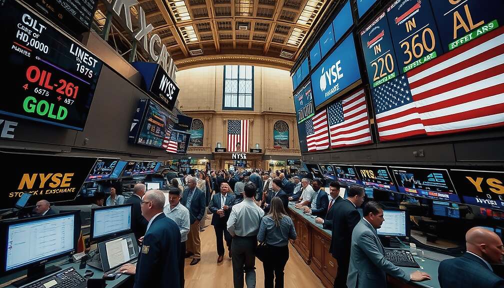 US Stock Market Mixed; Oil & Gold Prices Plunge as AI Concerns Rattle Investors