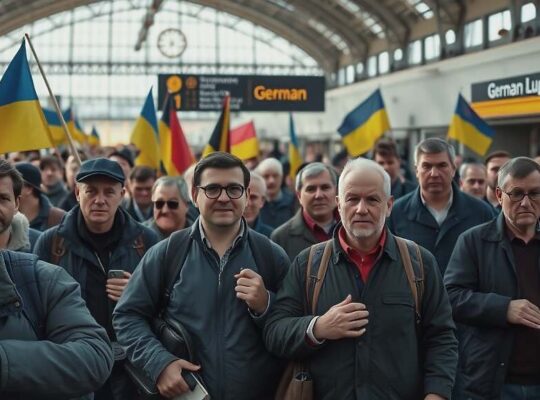 350,000 Ukrainian Men Resettle in Germany in One Year Amid Ongoing War, Fueling Policy Debate.