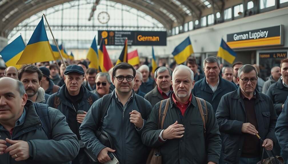 350,000 Ukrainian Men Resettle in Germany in One Year Amid Ongoing War, Fueling Policy Debate.