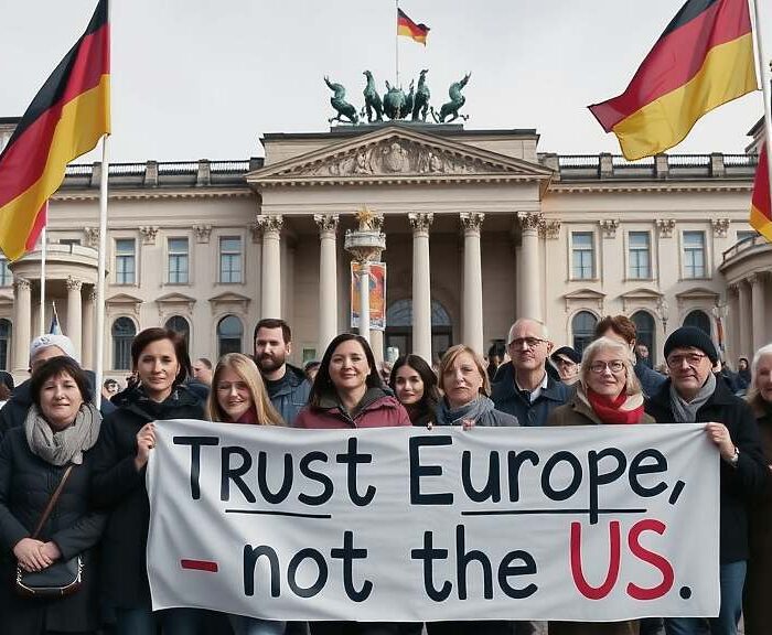 Germany's Trust in the U.S. Falls 28 Points as Europeans Step Up - Survey Findings 