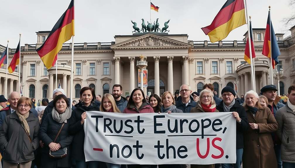 Germany's Trust in the U.S. Falls 28 Points as Europeans Step Up - Survey Findings 