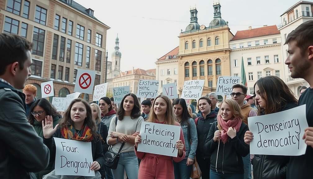 NRW Teens' Satisfaction with Democracy Plunges 30 Points to 47 %, Study Finds
