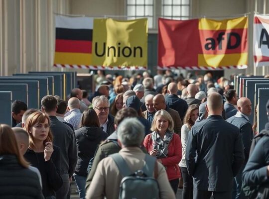 Union Keeps Narrow Lead Over AfD in Forsa Poll; 26% of Germans Say They Won't Vote, Middle East Crisis May Shift Sentiment
