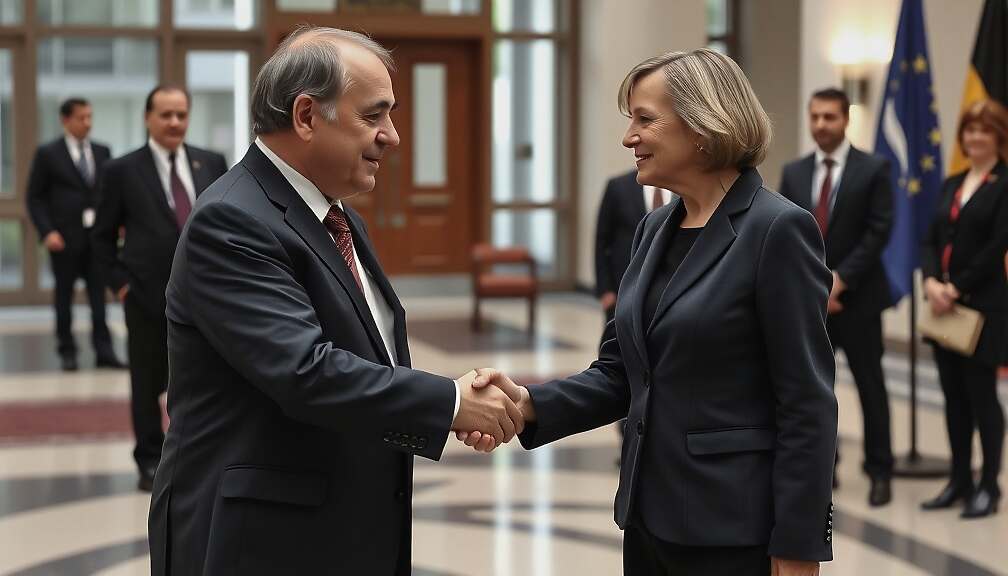 German Chancellor Merz Meets EU Parliament President Metsola Ahead of Summit to Boost European Competitiveness