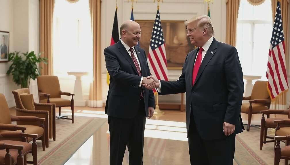 Trump Meets Germany's New Chancellor Merz Over Mega Trade Deals as Iran Tensions Mount