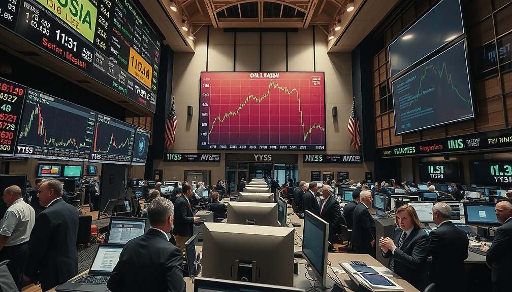 US Stocks Fall as Brent Oil Rises 3.8% and Gold Jumps, AI Hype Wanes