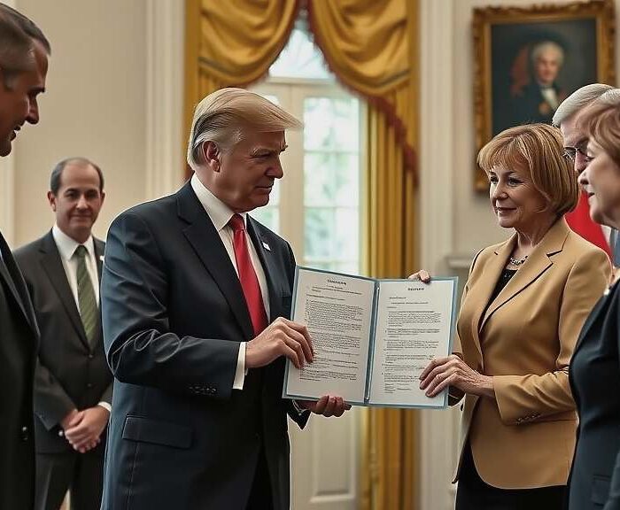 German Chancellor Merz Gifts Trump 1785 Prussian Trade Treaty During White House Visit