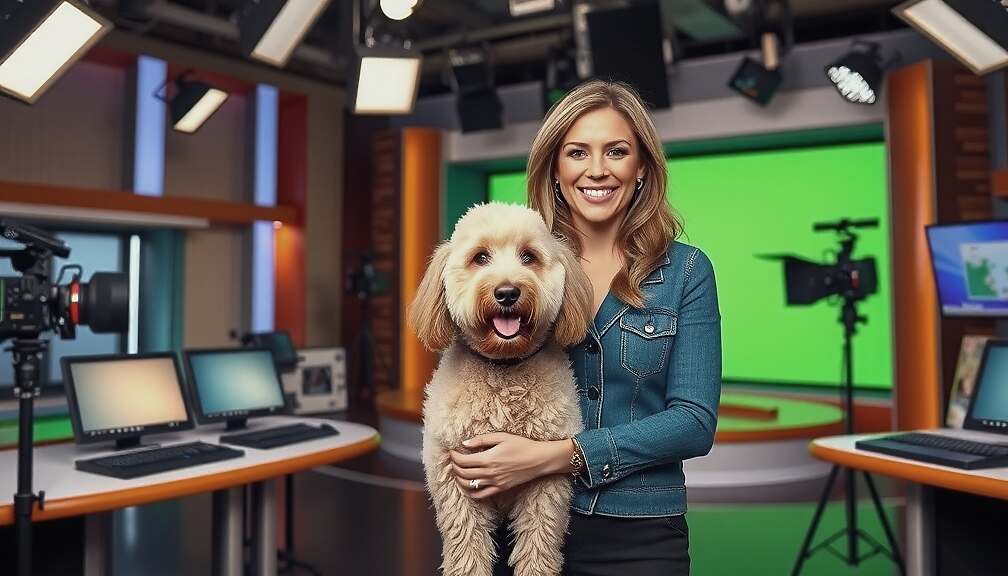 NDR's Dog-Ban Leaves 'Tagesthemen' Host Jessy Wellmer Without Her Labradoodle at the Studio.