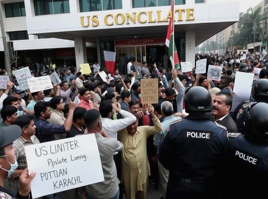 Karachi Clash: Dozens Die in Protest at U.S. Consulate After Iran Attack.
