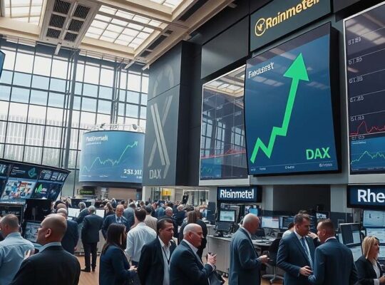 DAX Rises to 22,725 Points with Rheinmetall Leading as Middle‑East Tensions Drive Energy‑Price Concerns.