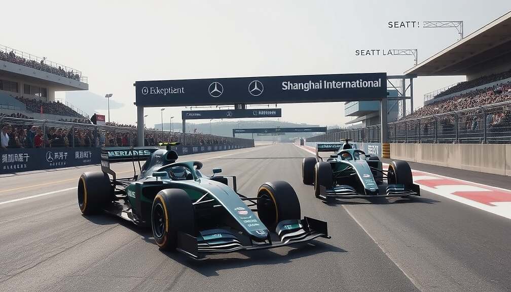Mercedes Claims Sweeping Double Pole for Chinese Grand Prix in Shanghai.