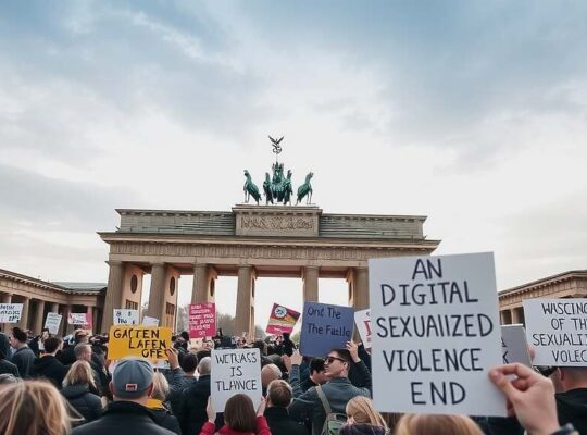 Berlin Thousands Rally at Brandenburg Gate Demanding End to Digital Sexual Violence and Legal Reform