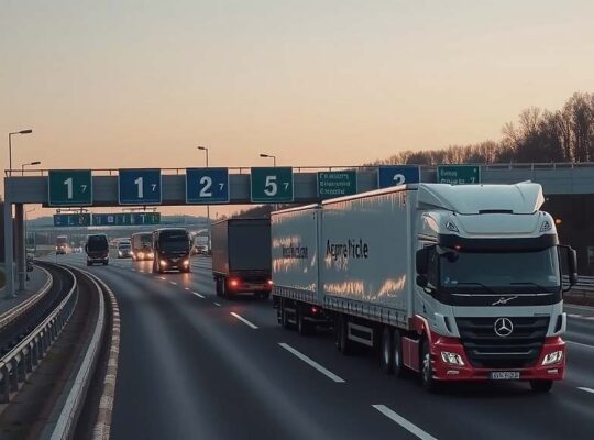 German Truck Toll Traffic on Autobahn Rises 0.7% in February, Hinting at Strong Industrial Activity
